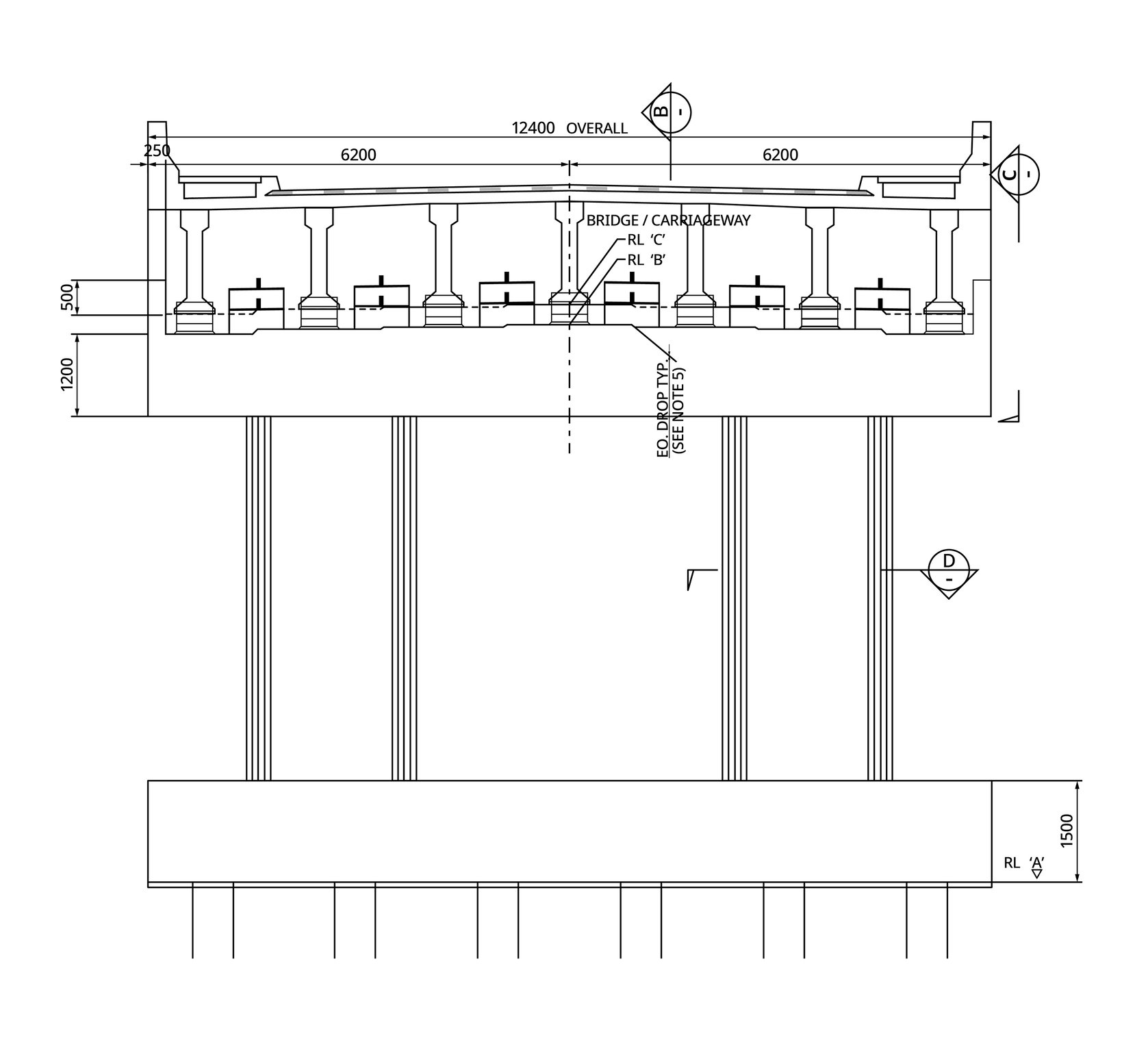 Design of Girder Span Bridge with PSC Sections